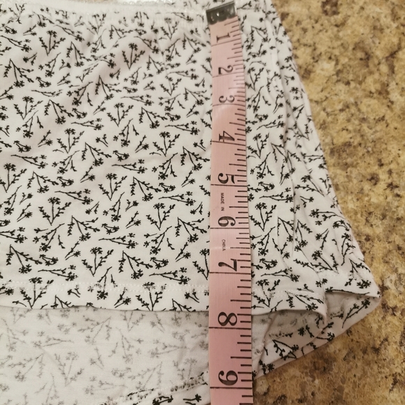 Voglio Black & White Floral Boyshort Underware 3X - Picture 7 of 7